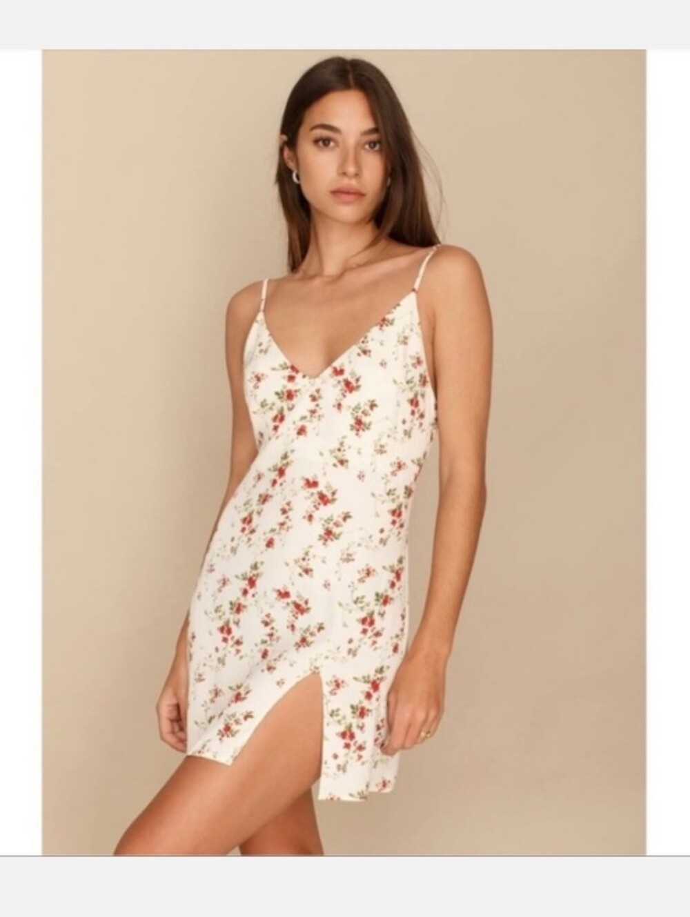 REFORMATION MARLOWE SLIP MINI DRESS